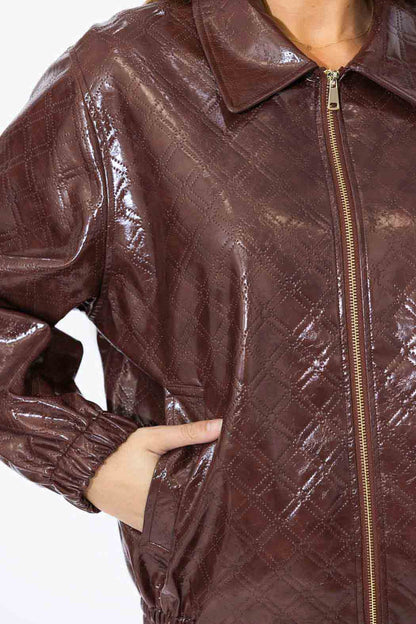 Chocolate Bomber Jacket