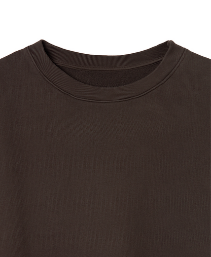600 GSM 'Chocolate' Crewneck