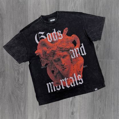 FR - Gods & Medusa Tee - Black 2295