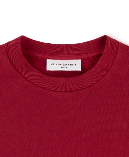 450 GSM 'Dark Red' Crewneck