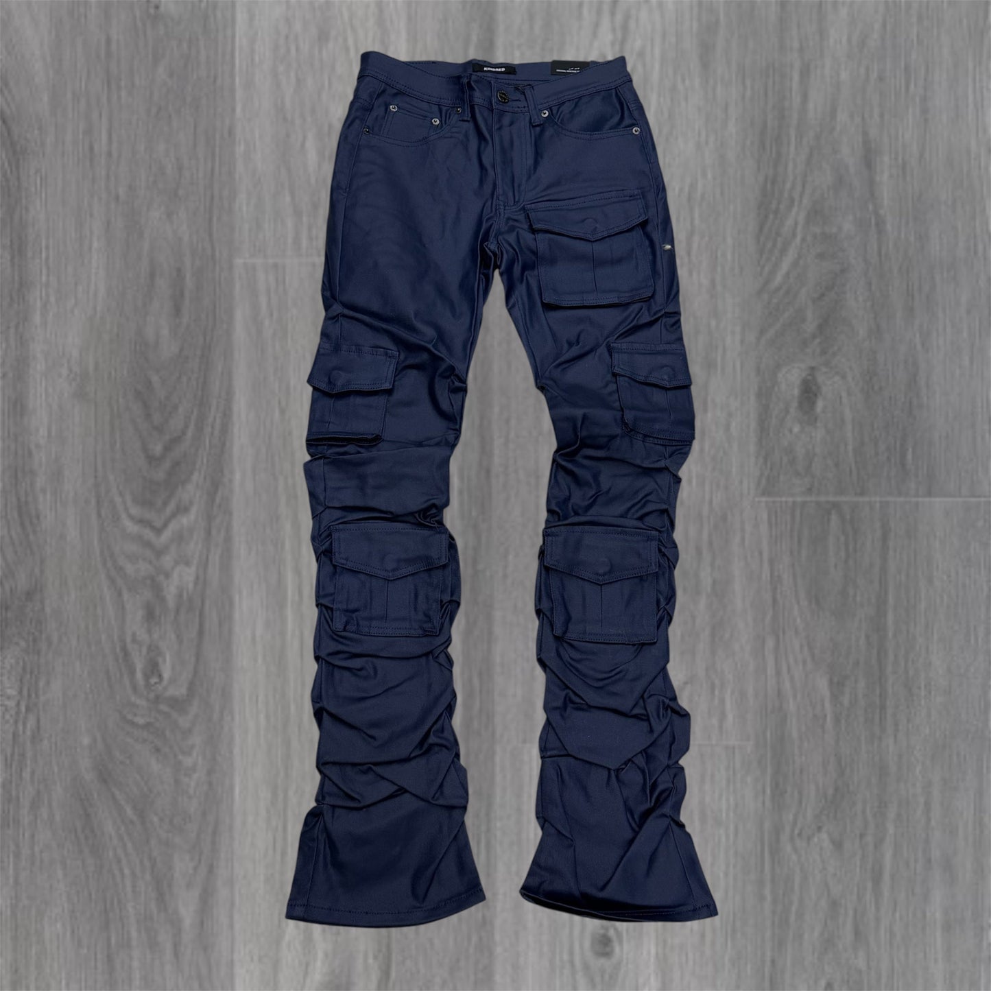 KD - Stacked Waxed Utility Denim - Coated Navy - 2056B