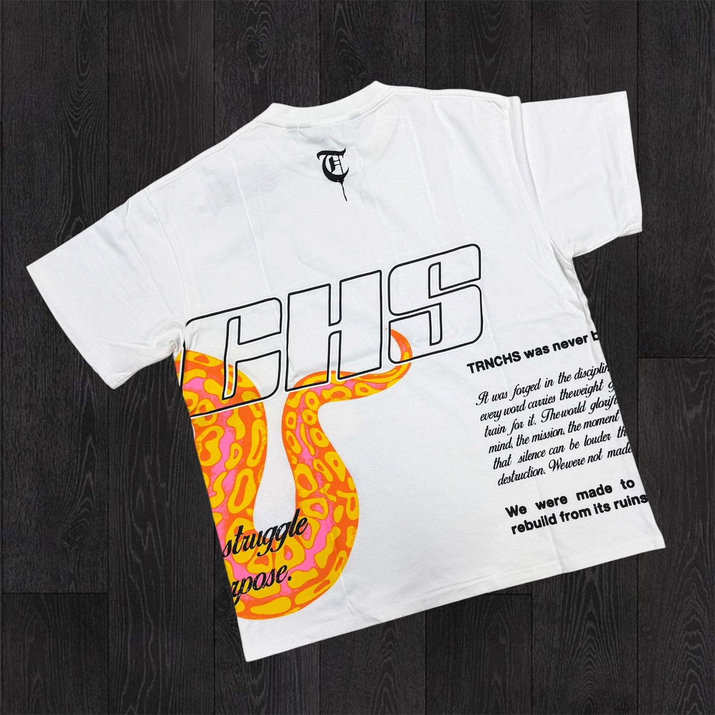TRNCHS - Forged In Struggle Tee - White 2533