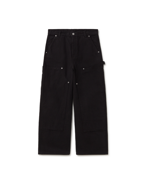 'Jet Black' Double Knee Pants