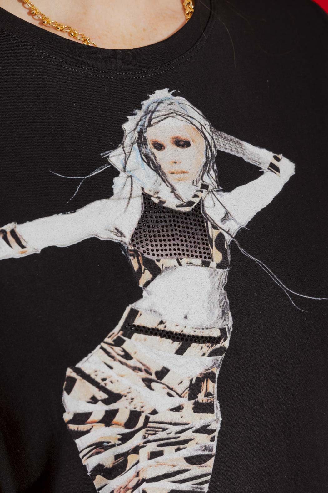Black Sequin Dancer T-Shirt