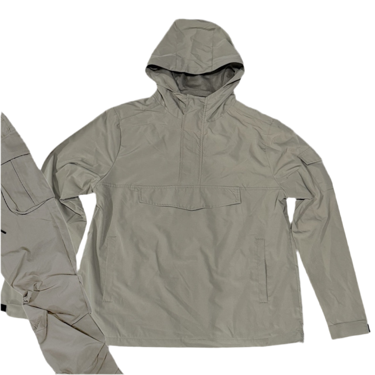 Rebel - Anorak Nylon Pullover (Taupe) 522