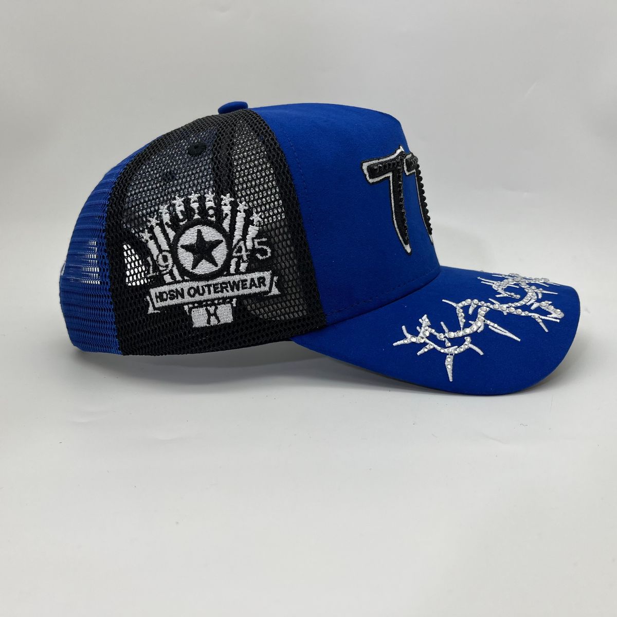 HDSN - “Chains” 777 Trucker hat - Royal/Black V2