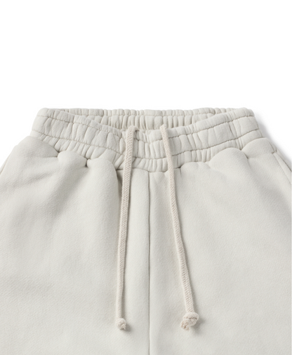 450 GSM 'Ecru' Straight-leg Pants