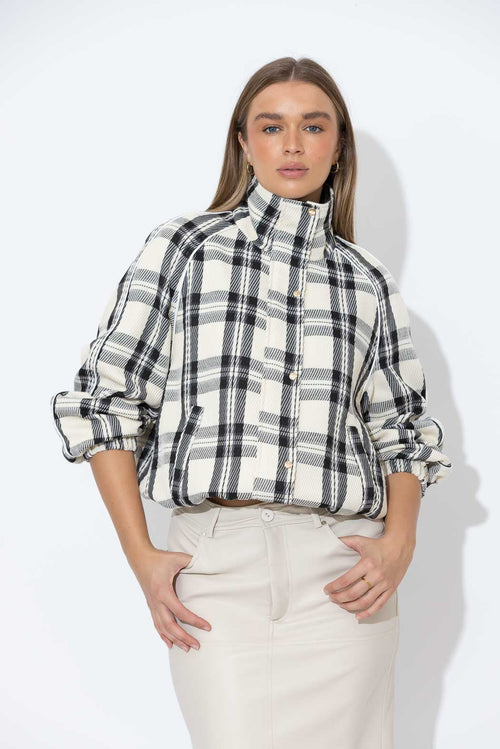 Check Athleisure Jacket