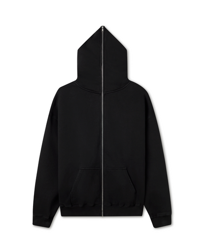 600 GSM 'Jet Black' Full-zip