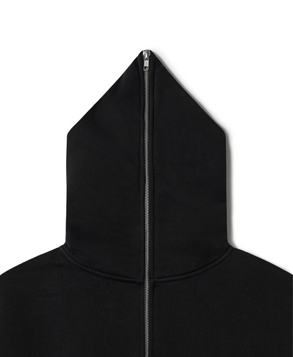 600 GSM 'Jet Black' Full-zip