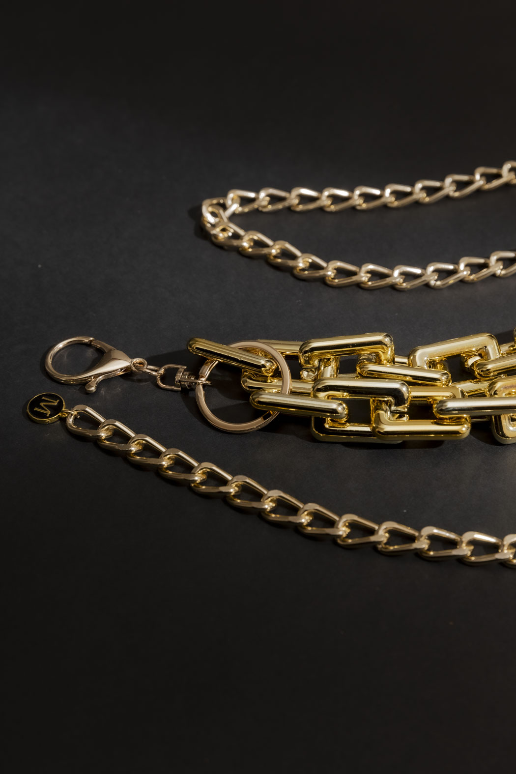 Double Strand Chain Belt Gold