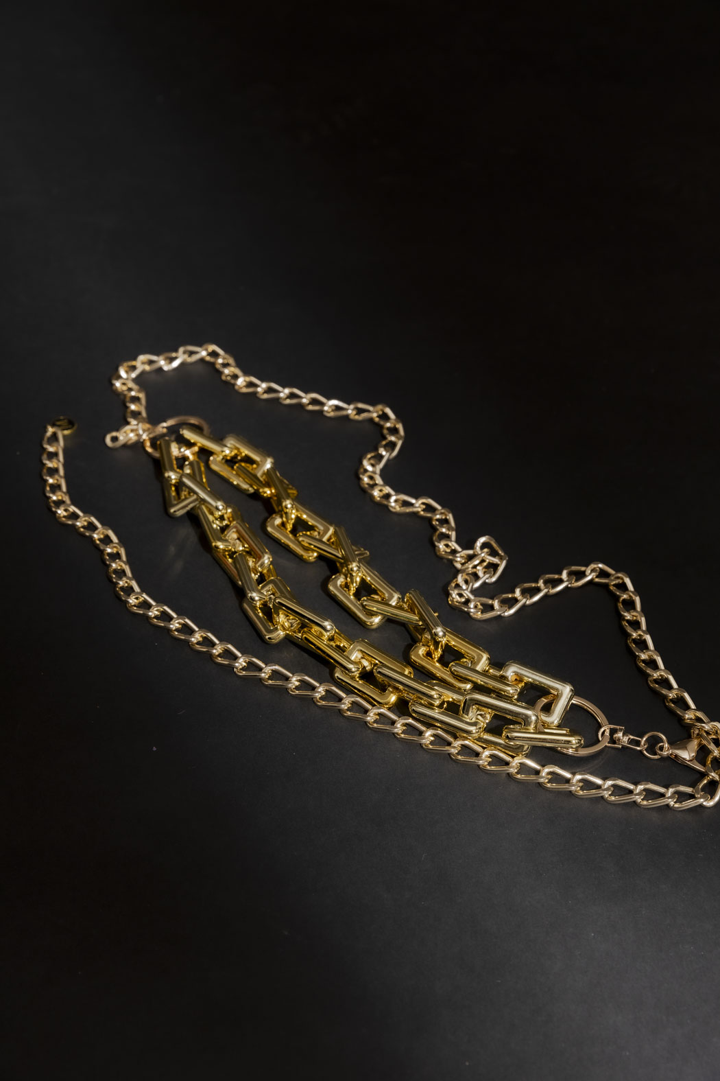 Double Strand Chain Belt Gold