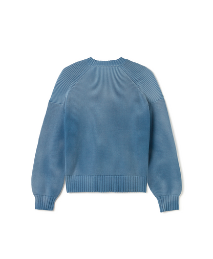 7 Gauge 'Faded Blue' Knit