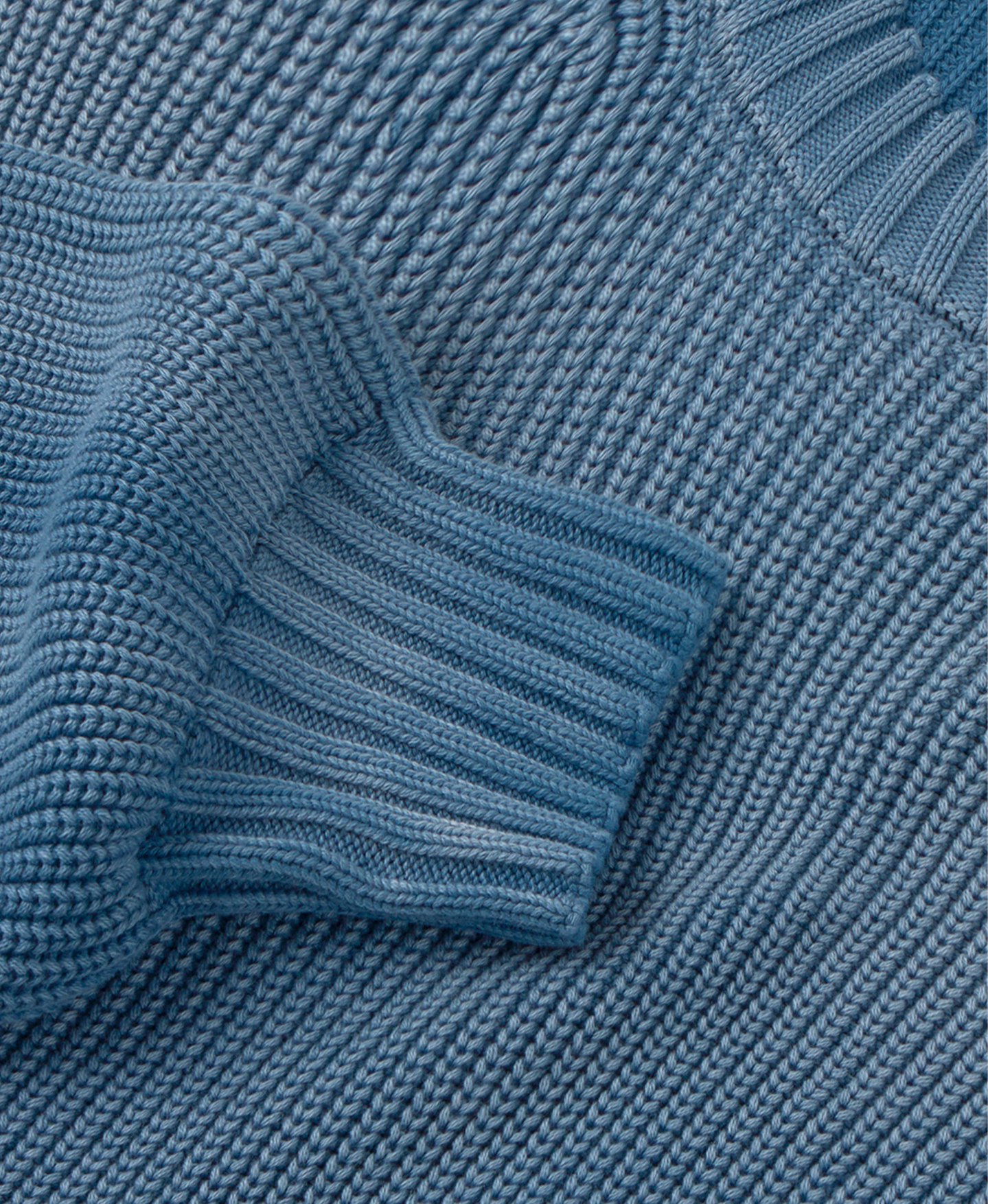 7 Gauge 'Faded Blue' Knit