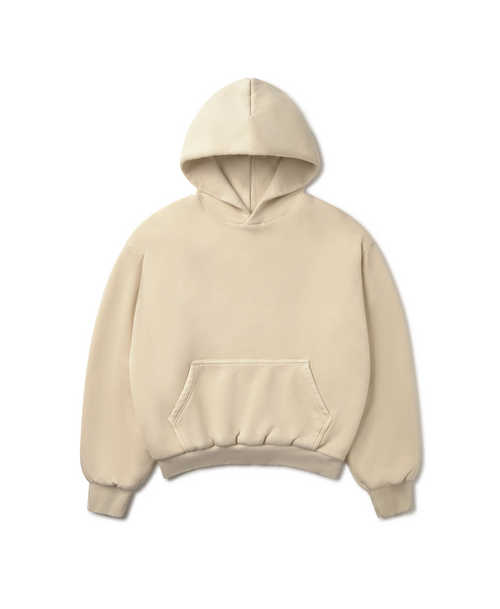1000 GSM 'Oat' Double Hoodie