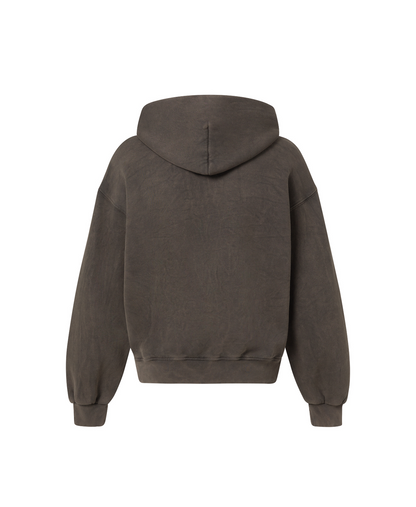 450 GSM 'Vintage Dark Brown' Hoodie