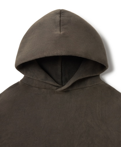 450 GSM 'Vintage Dark Brown' Hoodie