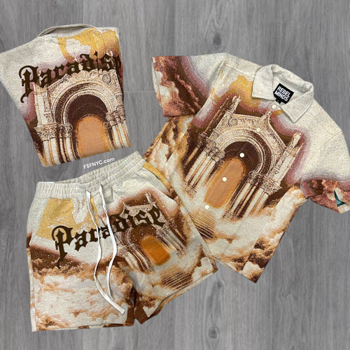 Rebel - paradise Tapstry Short set - khaki - 705 905