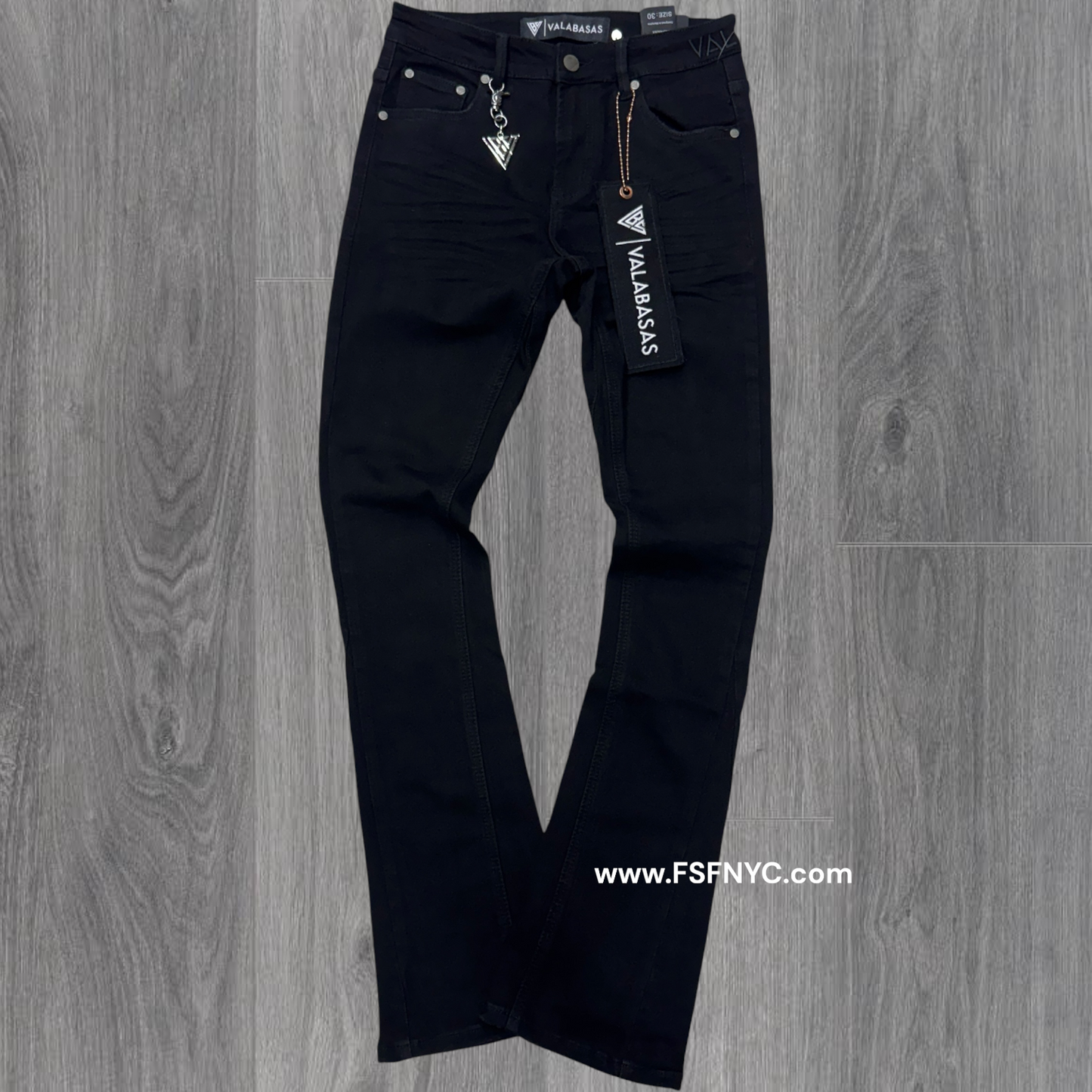 Valabasas - Mr Stacked Jeans - Jet Black - 1005