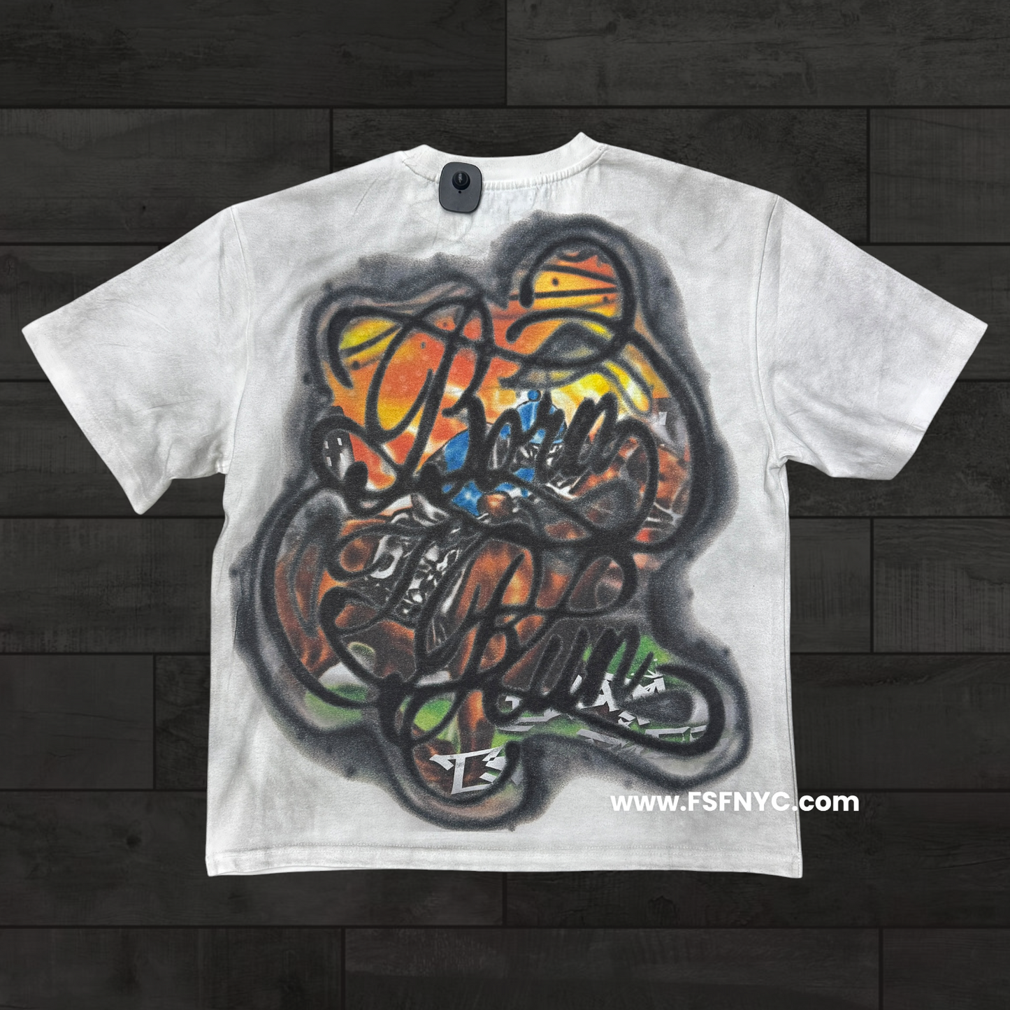 MJSTK - Graphic Tee W/ Rhinestone - Off White - 20116