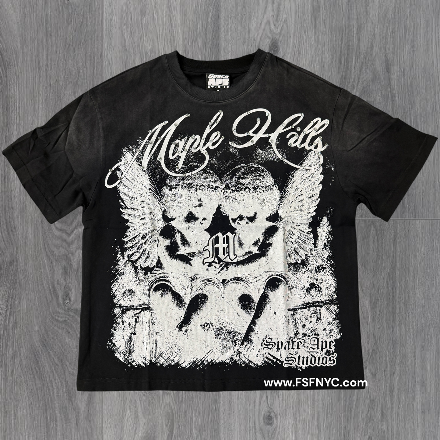 Space - Angel NYC T-shirt - Black - TS11