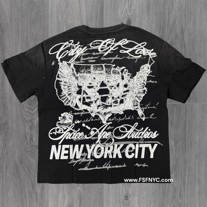 Space - Angel NYC T-shirt - Black - TS11
