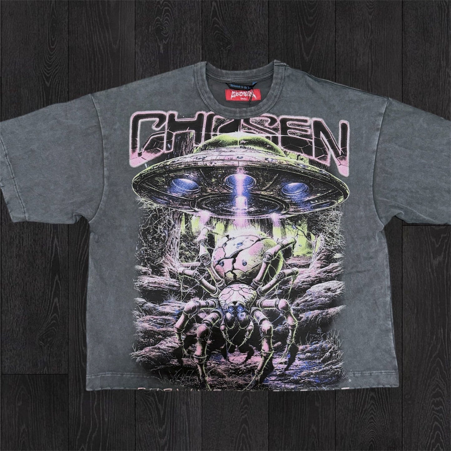 The Machine Graphic T-shirt - Charcoal - 6157z