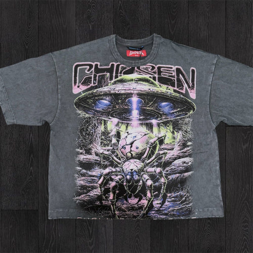 The Machine Graphic T-shirt - Charcoal - 6157z