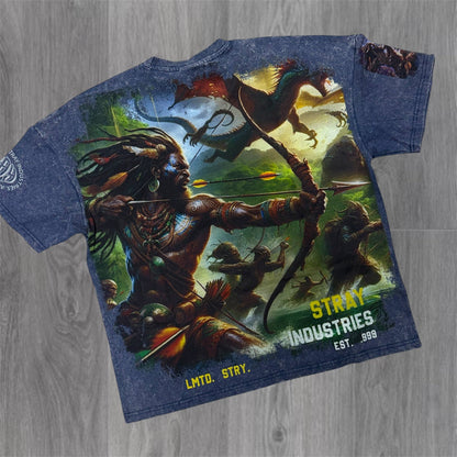 Stray - The Warrior T-shirt - Acid Navy- 1740
