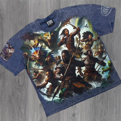 Stray - The Warrior T-shirt - Acid Navy- 1740