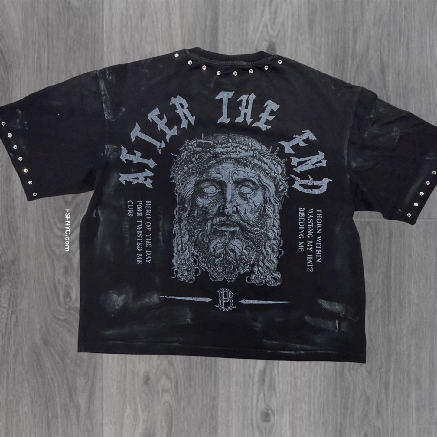 RP - SET - No Faith Flare Sweats&Tee - Black - 6085-