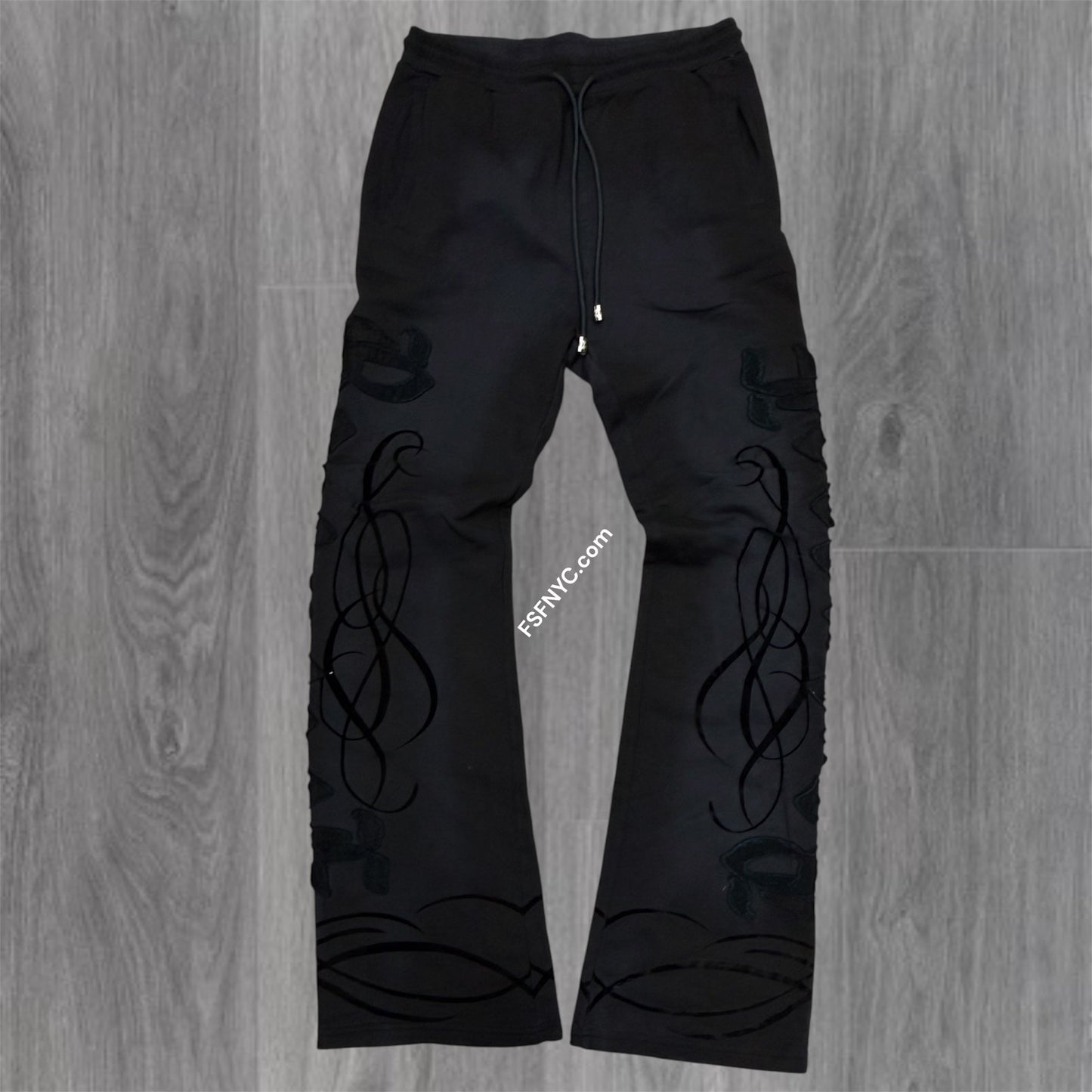 RP - Dark Age Stacked Flare sweat Pants - Dk Grey - 6073