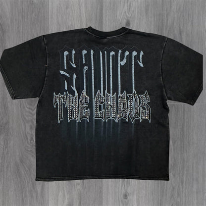 Withered Petals T-shirt - Black - 11132