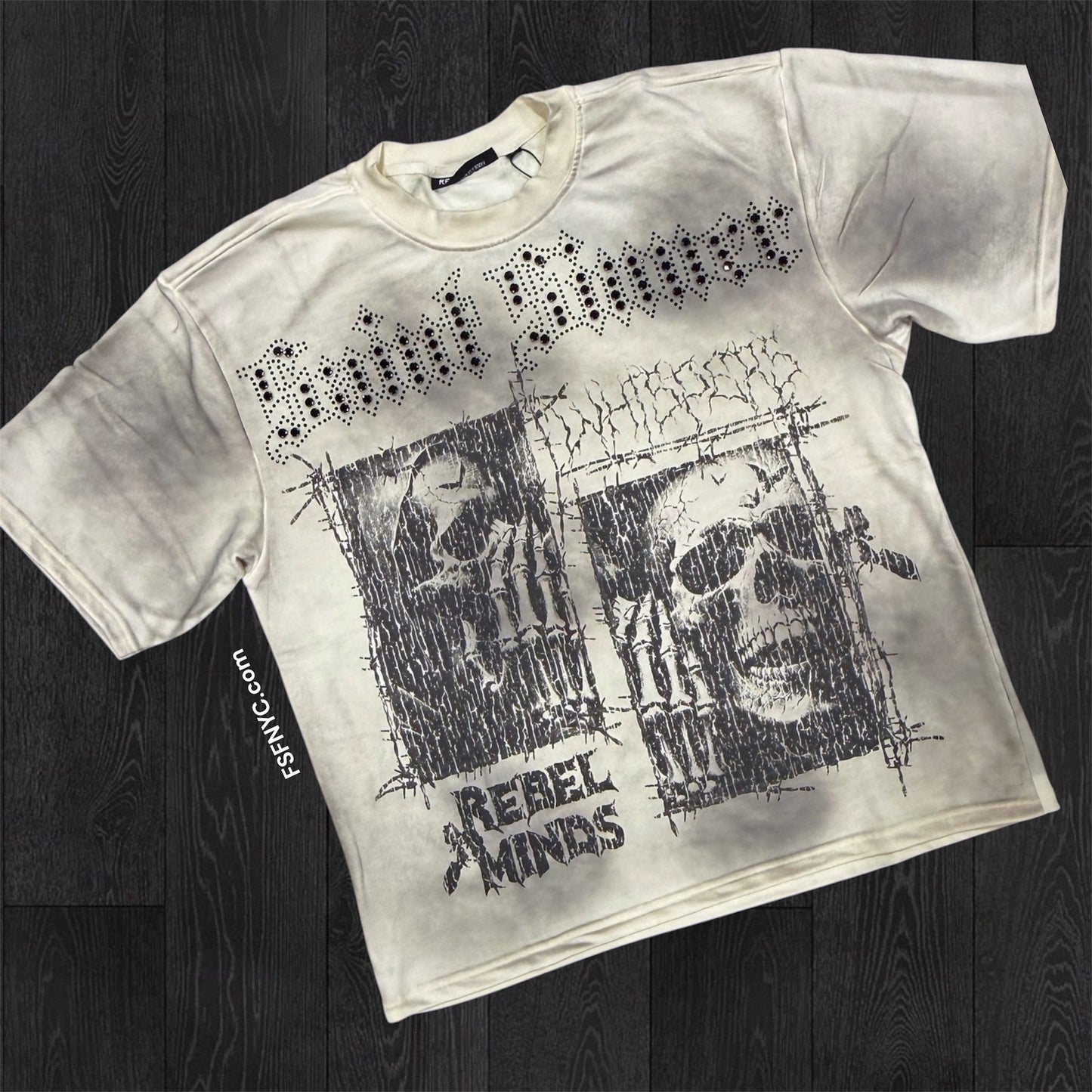 Whispers Crystal T-shirt - Cream - 11129