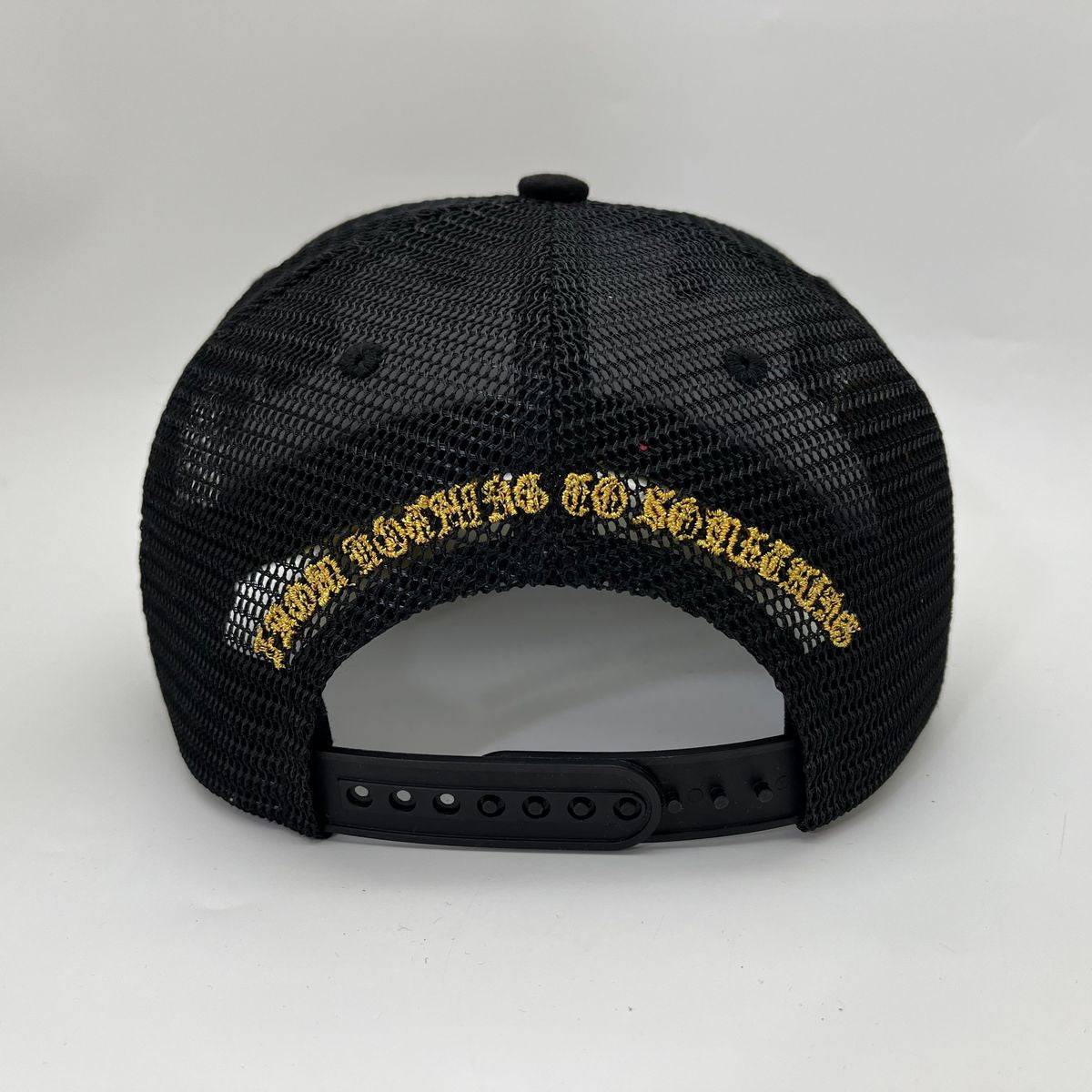 HDSN - “Chains” 777 Trucker hat - Black/Gold V2