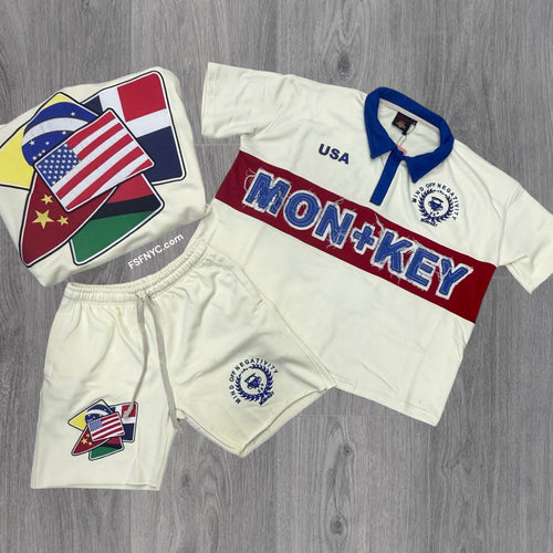 MMC - USA Polo Rugby Short Set - CREAM