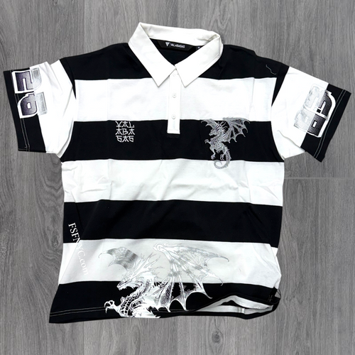 Valabasas - Kaiju Tuski Polo - Blk/white - 1003
