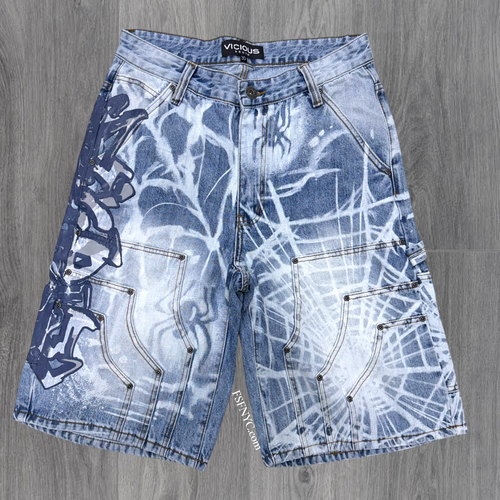 Vicious - Denim Shorts - MD Blue - VC1125