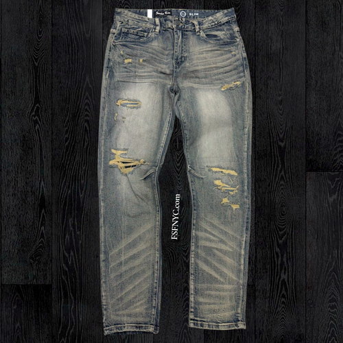 Rise - Vintage Washed Jeans - Hemsworth Blue - F203