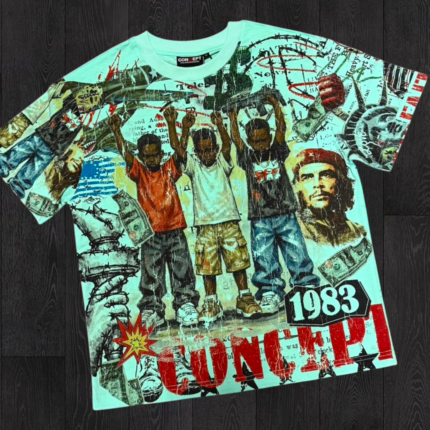 Con - Over Fear T-shirt - Aqua - 4 (2)