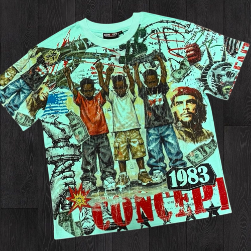 Con - Over Fear T-shirt - Aqua - 4 (2)