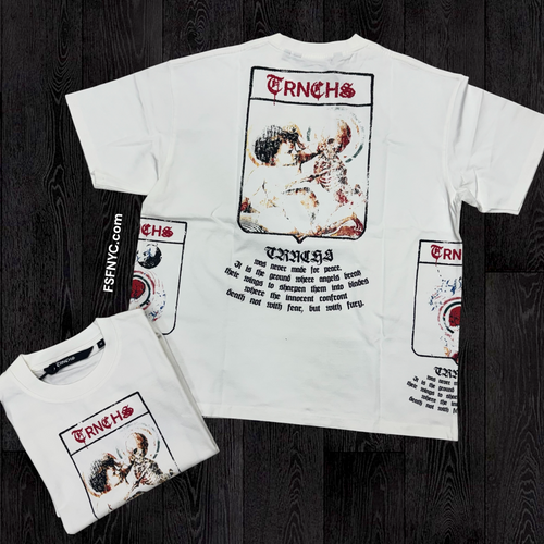 Trnchs - Militant Gothic T-Shirt - White - 01