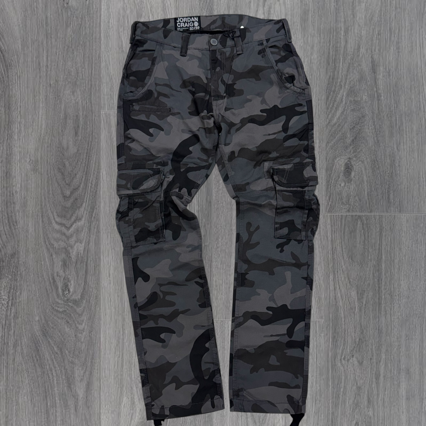 JC - Black Camo Casual Cargo - 5656
