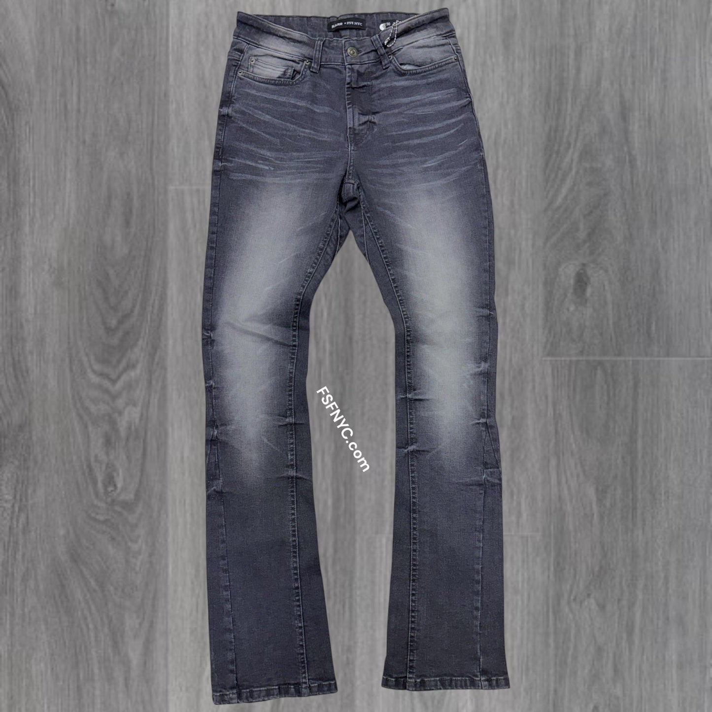 NARR - Stacked Fit Plain Denim - Grey Harry - 80445