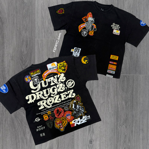 Gunzinii - T-shirt - Black - 1011