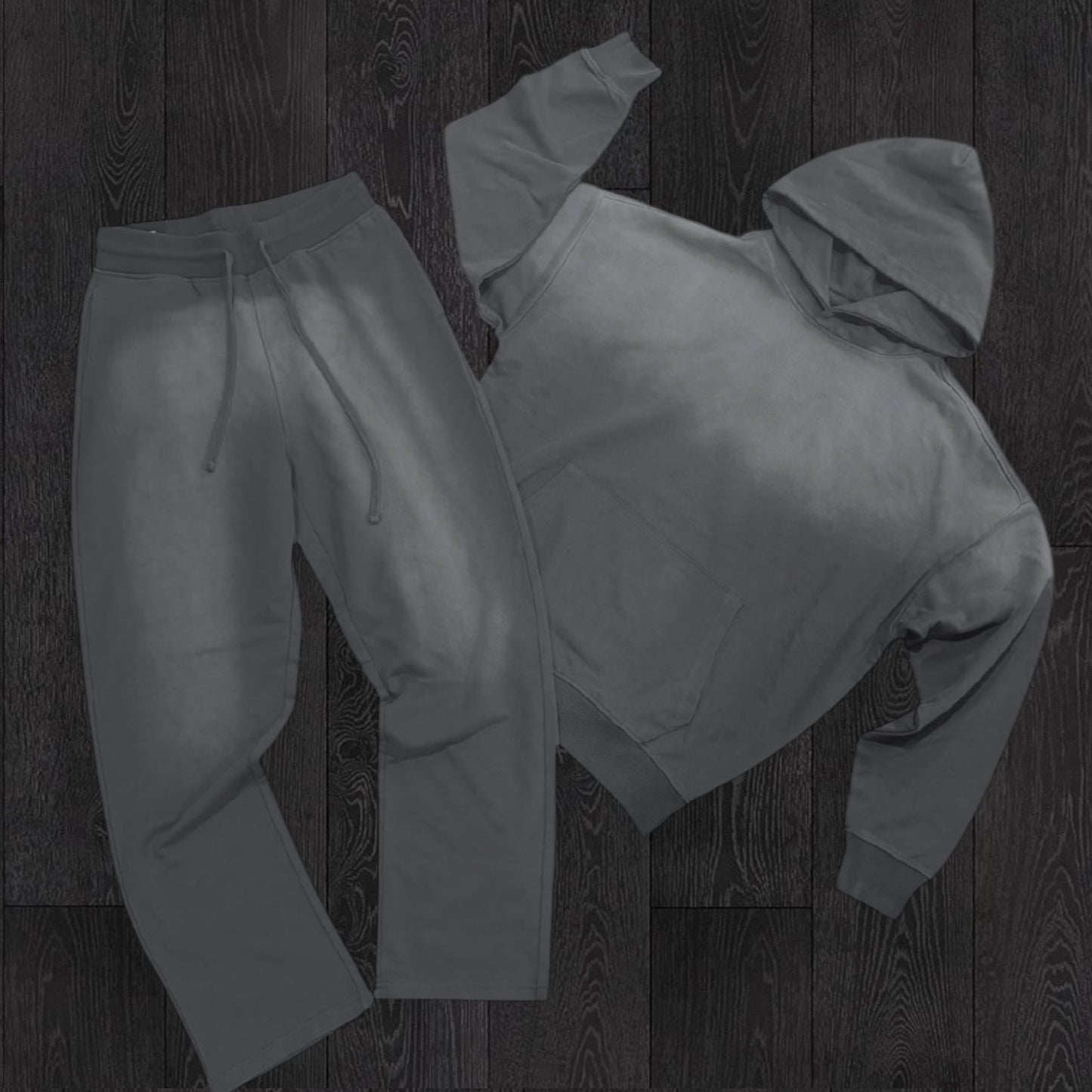 R - Fade Wash SweatSuit - Dark Grey - 885