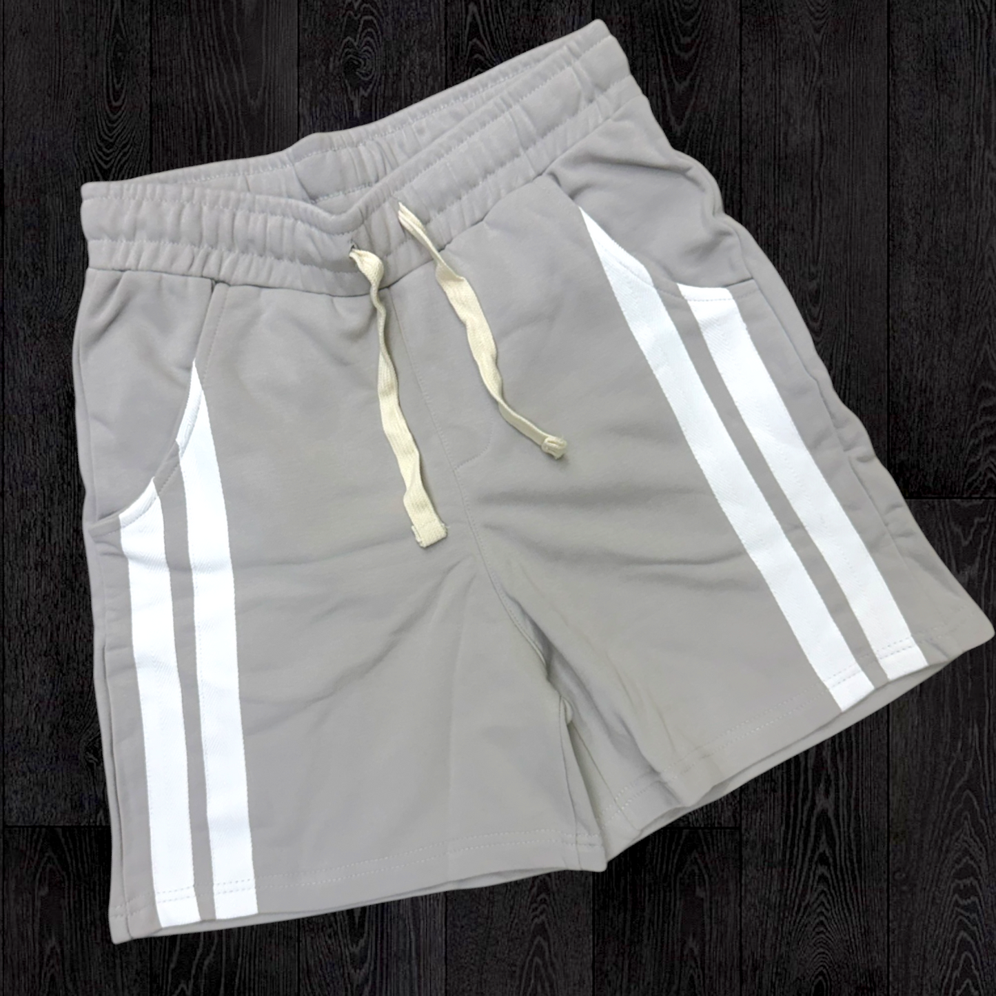 Narr - Stripe Sweat Shorts - Grey