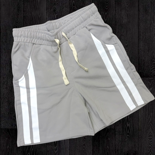 Narr - Stripe Sweat Shorts - Grey