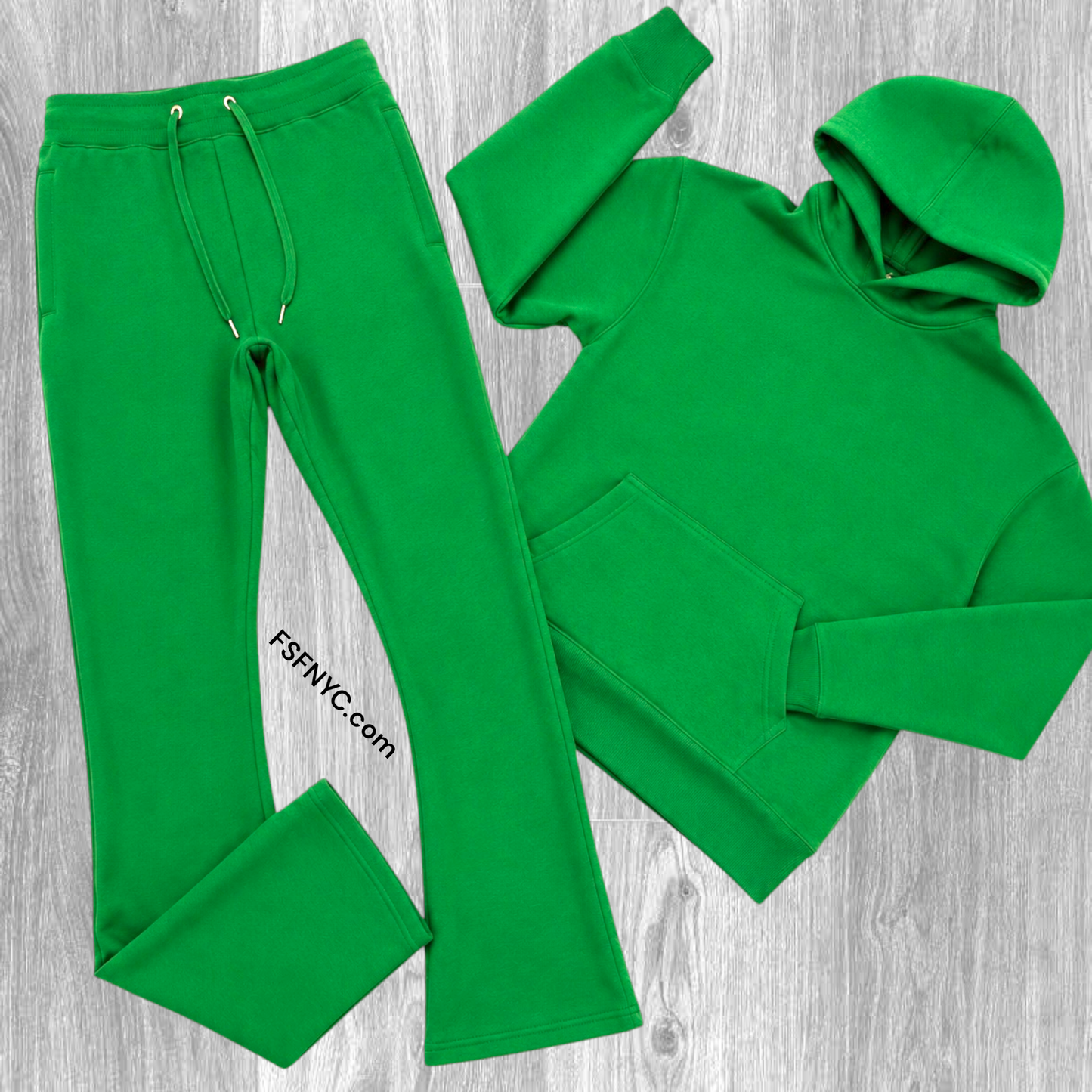 Narr - Stacked Flare Sweat Suit - Celtics Green - 1081
