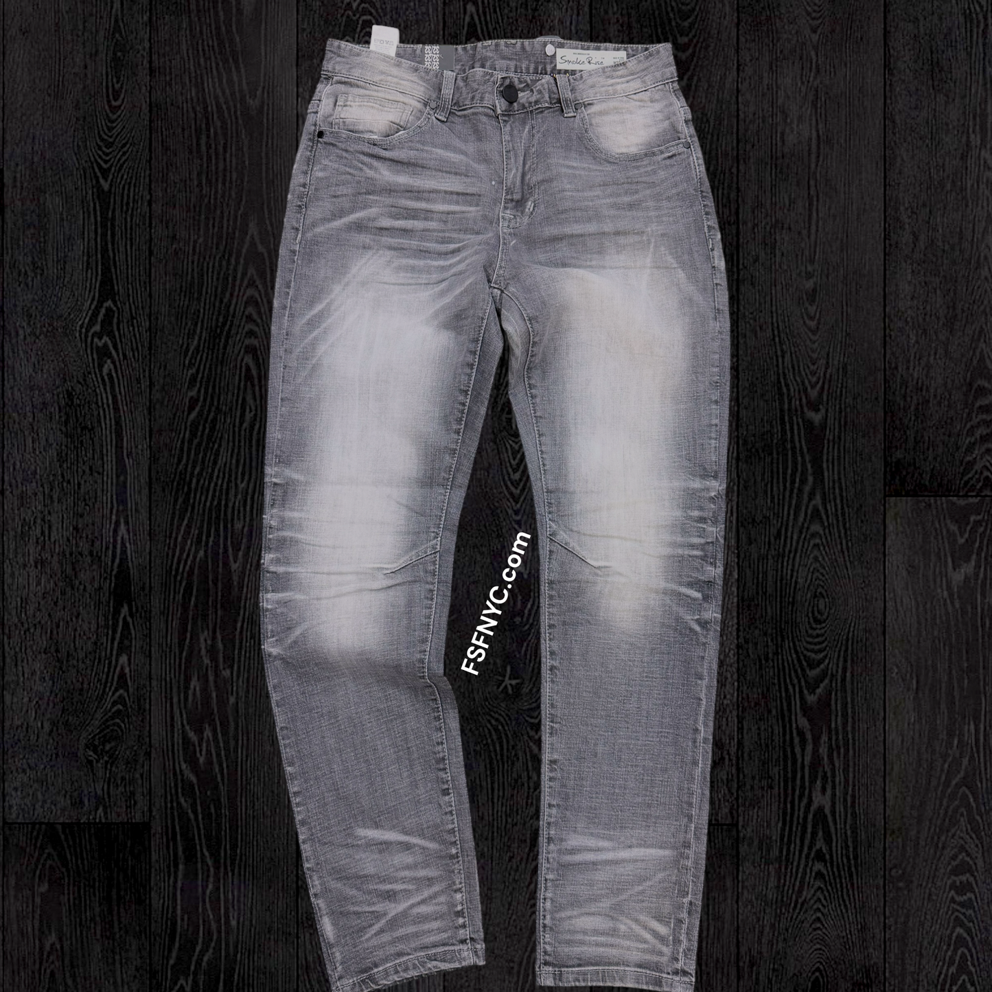 Rise - Plain Slim Fit Denim - Norwood Grey S102